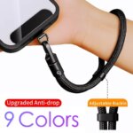 Phone Wrist Lanyard Rope Bracelet Anti Fall Drop TelePhone H Strap Cord B Mobile iPhone Samsung Cellphone Chain Charm (New)