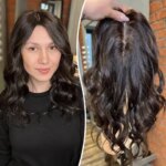 16x18cm Hand Tied Silk Base Human Hair Topper Short Wavy Hair Breathable European Virgin Hair Piece for Thin Hair Women (New)