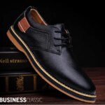 Classic Men Genuine Leather Dress Shoes ltalian Big Size 38-48 Men Lace-up Oxfords Shoes Loafers Brand Man Business Casual Shoes (New)