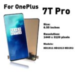 OnePlus 7T pro 4G 5G LCD Display Touch Screen Digitizer 667' AMOLED TFT HD1911 HD1925 Repair Assembly OnePlus 7t pro (New)