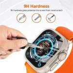 Aluminium Alloy Case+Tempered Glass Apple Watch Ultra 3 49mm Anti-Scratch Screen Protector iWatch Ultra 2 3 49mm Cover Film (New)