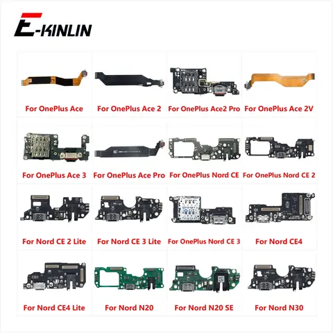 S8543add6cabb4f01979345a4c2a474ce5_480x480q75 OnePlus Ace 2 Pro 2V Nord CE 2 3 4 Lite CE4 N20 SE N30 Charger USB Charging Port Dock Connector Flex Cable Replacement Parts (New) - Image 1