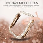 Bling Diamond Hollow Case Apple Watch 46mm 42mm 40mm 41 44 45 49 41mm iWatch Series 11 10 9 8 7 6 5 4 3 Protector Cover (New)