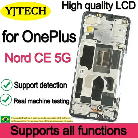 S857c25518f544c83b844f6a64fc513c1i_480x480q75 AMOLED 643'' Replacement OnePlus Nord CE 5G LCD Display Touch Screen EB2101 EB2103 (New) - Image 1
