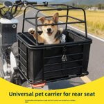 Dog Car Basket Electric Car with Dog Artifact Pet Seat Bicycle Rear Seat Dog Cage (New)