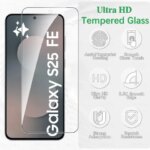2Pcs Tempered Glass Screen Protector Samsung Galaxy S25 FE 5G Screen Glass SamsungS25FE GalaxyS25FE S25FE S 25 F E 2025 Film (New)
