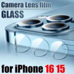 3 1SETS Camera Lens Film IPhone 16 15 Pro Max 16plus Lens Tempered Glass Protective Film IPhone16 15pro Camera Protector Bangladesh (New)