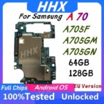 64GB 128GB Unlocked Mainboard  For Samsung Galaxy A70 A705F/GN/GM A750GN A750DS Motherboard Logic Board Android OS EU Version (New)