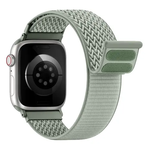S86c58d03824f4aeba4c9d5e114bb0701g_480x480q75 49mm 46mm 45mm 44 42 41 40mm Strap Apple watch b Nylon Loop Sport Bracelet Correa Series 11 10 9 8 7 SE Ultra (New) - Image 1