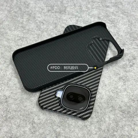 S86f100d6285f429f8b8575ae84fc56d0e_480x480q75 Case For vivo IQOO 15R/Z11 Turbo Luxury Carbon Fiber Texture Half Pack Ultra-Thin PC Cover For Iqoo Z11 Turbo Bumper Funda (New) - Image 1