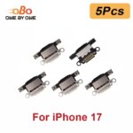 5Pcs USB Charging Port Dock Plug Flex iPhone 17 Air Pro Max Promax Charger Connector Socket Replacement Blue Black White (New)