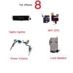 Internal Parts For iPhone 8 Front Camera Ear Speaker Power Volume Charing Flex Cable Taptic Engine All Screws Bracket (New)