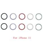 5Set Pcs Rear Camera Outer Frame Cover iPhone 11 12 Back Camera Lens Ring Repair Parts (New)