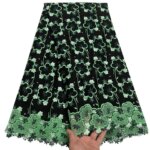 2026 Latest Swiss Voile Lace Nigerian Lace Fabric 5Yard African Embroidery 100% Cotton Cord Guipure Lace Fabric For Wedding Y25 (New)