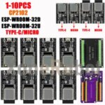 1 10 ESP32 DevKitC core board TYPE C/MICRO ESP32 Development Board ESP32 WROOM 32D/U WIFI+Bluetooth compatible IoT NodeMCU 32 Bangladesh (New)