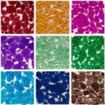 120g Mixed Color Clear Tempered Glass Irregular Mosaic Tiles for DIY Hobbies Crafts Mosaic Making Puzzle Art Transparent Stone (New)