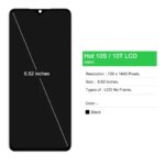 LCD For Infinix Hot 10S 10T X689C X689D LCD Display Touch Screen Panel Digitizer Assembly Replacement For Hot 10T Display Screen (New)