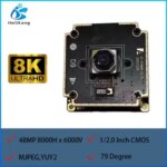48MP 8K Ultra HD USB Camera Module Webcam Conference Live StreamingMedical 8000X6000 Fast Autofocus UVC Free Driver Bangladesh (New)