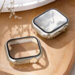 Tempered Glass+Cases Apple Watch Case Accessories 45mm 41mm 42mm 38mm PC Screen Protector cover iWatch 6 5 4 se 44mm 40mm (New)