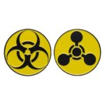 Radiation Enamel Pin Brooches Hazard Warning Biochemical Custom Jewelry Backpack Hat Accessories Creative Wholesale Friend Gifts (New)
