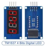 TM1637 4 Bits Digital LED Display Module arduino 7 Segment 0.36Inch Clock RED Anode Tube Four Serial Driver Board Pack Bangladesh (New)