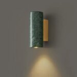 Nordic Luxury Green Marble Wall Light Bedside Living Room Bedroom Home Decor Sconce Lamp White Black Marble Aisle Illumination (New)