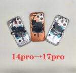 Diy housing iPhone 14 Pro like 17 Pro Chassis 14 Pro Convert to 17 Pro 14 Pro Up To 17 Pro Backshell All Model (New)