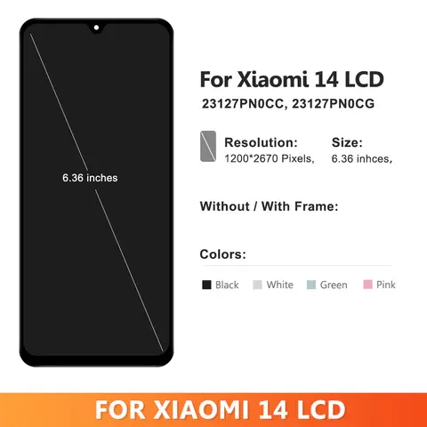 S8994a08d9c90424b81cf0f72e0e951b73_480x480q75 OLED Display Xiaomi 14 23127PN0CC 23127PN0CG LCD Display Touch Screen Digitizer Assembly Xiaomi MI 14 Screen (New) - Image 1
