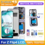 100% Samsung Z Flip 4 5G F721B F721W LCD Display Touch Screen Digitizer Assembly Samsung Z Flip 4 Screen Replacement Bangladesh (New)