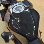 Motorcycle Fuel Tank Cover Protector Fit For Honda CB650R CB 650R Gas Tank Fairing Guard Shell Carbon Fiber Look 2019-2025 (New)