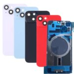 10Pcs Replacement For 15 Pro Max 14 Plus Back Housing With Camera Lens Battery Glass Cover Rear Door Cover Frame Bezel Metal (New)
