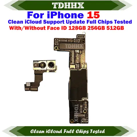 S8a6667b8f3e94ed195dccc6b8b366ad3j_480x480q75 Motherboard Support iOS Update iPhone 15 Pro Max 15Pro Clean iCloud Logic Board Full Chips Working Physical Sim Version (New) - Image 1