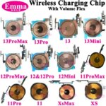 1Pcs Wireless Charging Coil iPhone 11 12 13 Pro Max XS XR X +Volume Power Flex Audio Control Charger Antenna NFC Replacement (New)