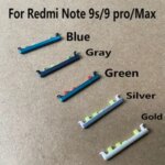 1 Xiaomi Redmi Note 9 PRO MAX 9S Power Volume Side Button Buttons Switch On Off Keys Replacement Repair Parts Bangladesh (New)