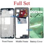 678 Inch Tecno Pova 6 Pro 5G LI9 Battery Cover LCD Faceplate Frame Front Middle Frame Back Housing Door Replacement Parts (New)