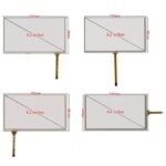 Universal 6.2/7/8/9 inch 4Pin Resistance Digitizer Touch Screen Panel Glass Car DVD GPS Navigation Center Console Multimedia (New)