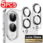 Samsung Galaxy S25 Edge 9H Tempered Glass Camera Protectors HD Clear Lens Protective Films Samsung Galaxy S25 Edge Bangladesh (New)