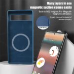 Luxury Liquid Silicone Magnetic Case Google Pixel 8 7 6 Pro Magsafe Cases Wireless Charge Bumper Cover Phone Accessories (New)
