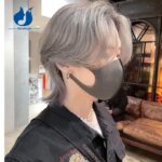 Amethyst Grey Mullet Wig for Men 13x4 Lace Frontal Middle Part Natural Wave Short Wig Remy Human Hair Wolf Cut Hair Replacement (New)