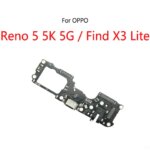 USB Charge Dock Port Socket Plug Connector Flex Cable For OPPO Reno 5 5K 5G / Find X3 Lite Charging Board Module (New)