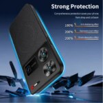Carbon Fiber Texture Wireless Charging Magnetic Case ZTE Nubia Z60 Ultra Z60Ultra 5G ShockProof Phone Cover (New)