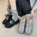 New Mary Jane 2026 Spring/Summer Mesh Breathable Casual High-Style Womens Fashion Single Casual Shoes (New)
