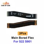 3Pcs Motherboard Main board LCD Display Screen Connector Ribbon Flex cable Samsung S22 Plus ultra S901 S906 S908 Repair (New)
