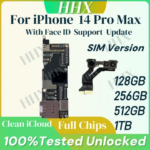 For iPhone 14 Pro Max Unlocked Mainboard Support OS Update Clean ICloud Logic Boards MB Full Tested Motherboard E-SIM Version (New)