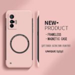 Ultra Thin Hard PC Magnetic Frameless Phone Case Oppo Realme GT Master NEO 2 3T GT 2 3 Realme 10 11 Pro Plus Matte Cover (New)