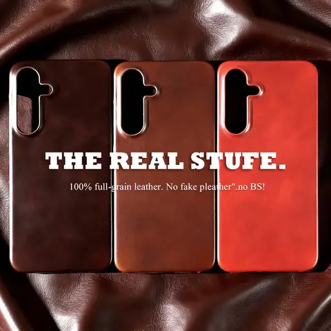 S8de2d30e366d4b929095dfc54b8a4cfb4_480x480q75 Magsafe Case Samsung Galaxy S25FE S26 S24 S23 S22 S21 S20FE Business Genuine Leather Back Cover Magnetic Phone Cases (New) - Image 1