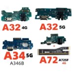 Charging USB Port+ Main Board Flex Cable for SamSung A72 A55 A54 A53 A52 A35 A34 A32 A25 A22 A21S Dock Connector MotherBoard (New)