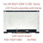 HP ENVY X360 13-bd Series FHD 30 Pins Touch LCD Screen Assembly
