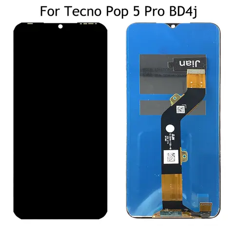 S8e58f155ce0647e3ad1b0710e48c210a8_480x480q75 652 Original Tecno POP 5 Pro LCD BD4j BD4h Display Touch Screen Digitizer Assembly POP5 Pro LCD Display Repair Parts (New) - Image 1