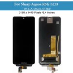 64 LCD Display Sharp Aquos R5G LCD Screen Touch Panel Assembly Digitizer SH-51A SHG01 SH-R50 Full LCD Replacement (New)